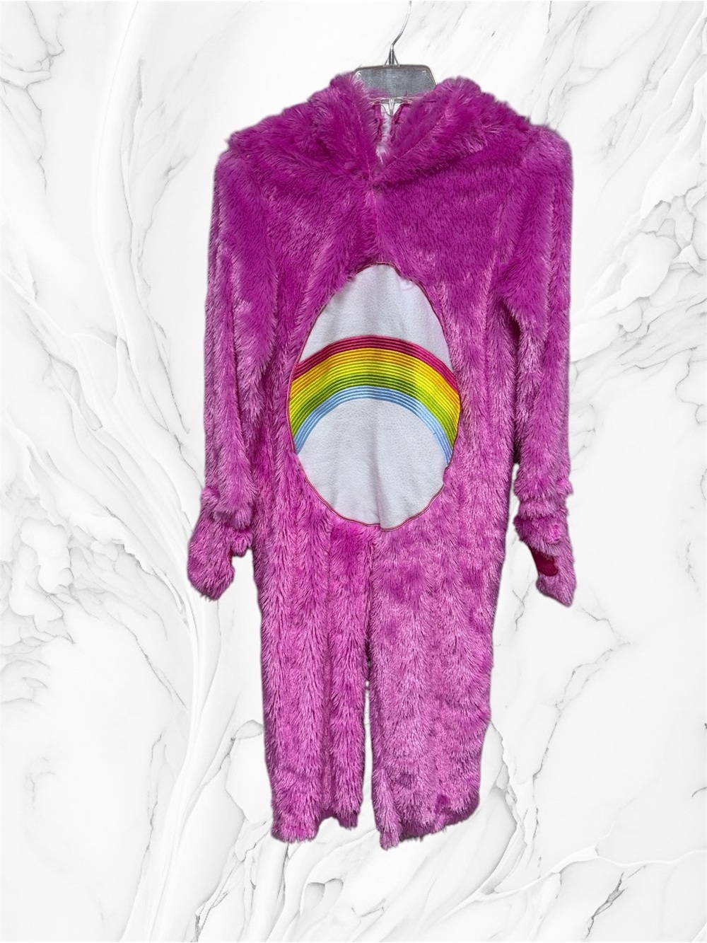 Costumes Bear Care Bears plush onesie costume in bright pink small